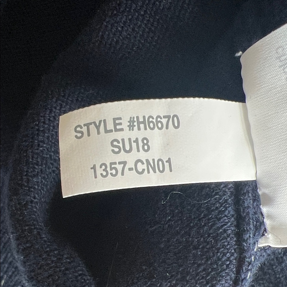 J. Crew Dark Blue Short Sleeve Top with Tie - Picture 8 of 8